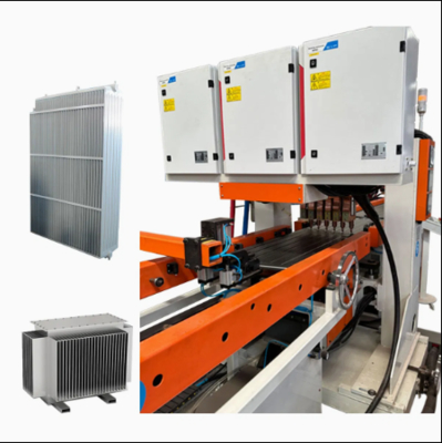 Transformer radiator sheet welding production line
