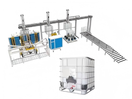 আইবিসি টন ব্যারেল ইস্পাত ফ্রেম স্বয়ংক্রিয় উত্পাদন লাইন