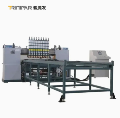 Automatic production line for stacking robots, loading materials into microwave ovens and oven interiors