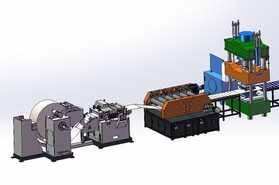 স্বয়ংক্রিয় লোডিং এবং আনলোডিং সম্পূর্ণ স্বয়ংক্রিয় ট্রান্সফরমার কুলার উৎপাদন লাইন