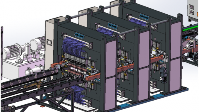 ট্রান্সফরমার রেডিয়েটর উৎপাদন লাইন রেডিয়েটর উৎপাদন মেশিন 17